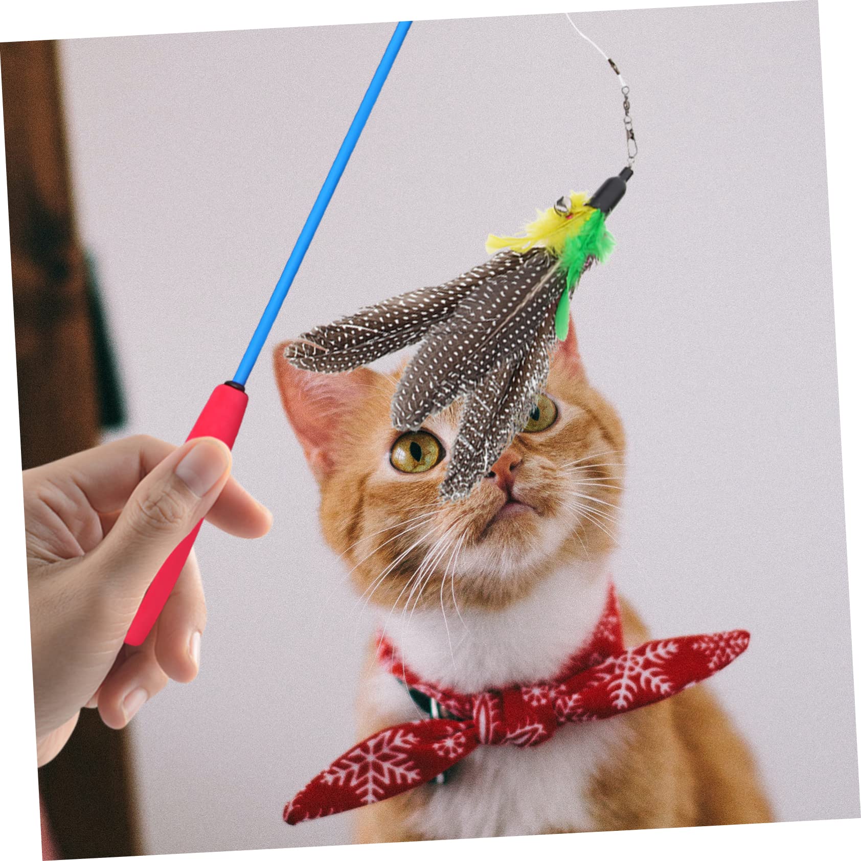 Katzenspielzeug für das Spielen im Innenbereich, 2 Sets, leichtes Design, fördert Bewegung und reduziert Stress für Kätzchen