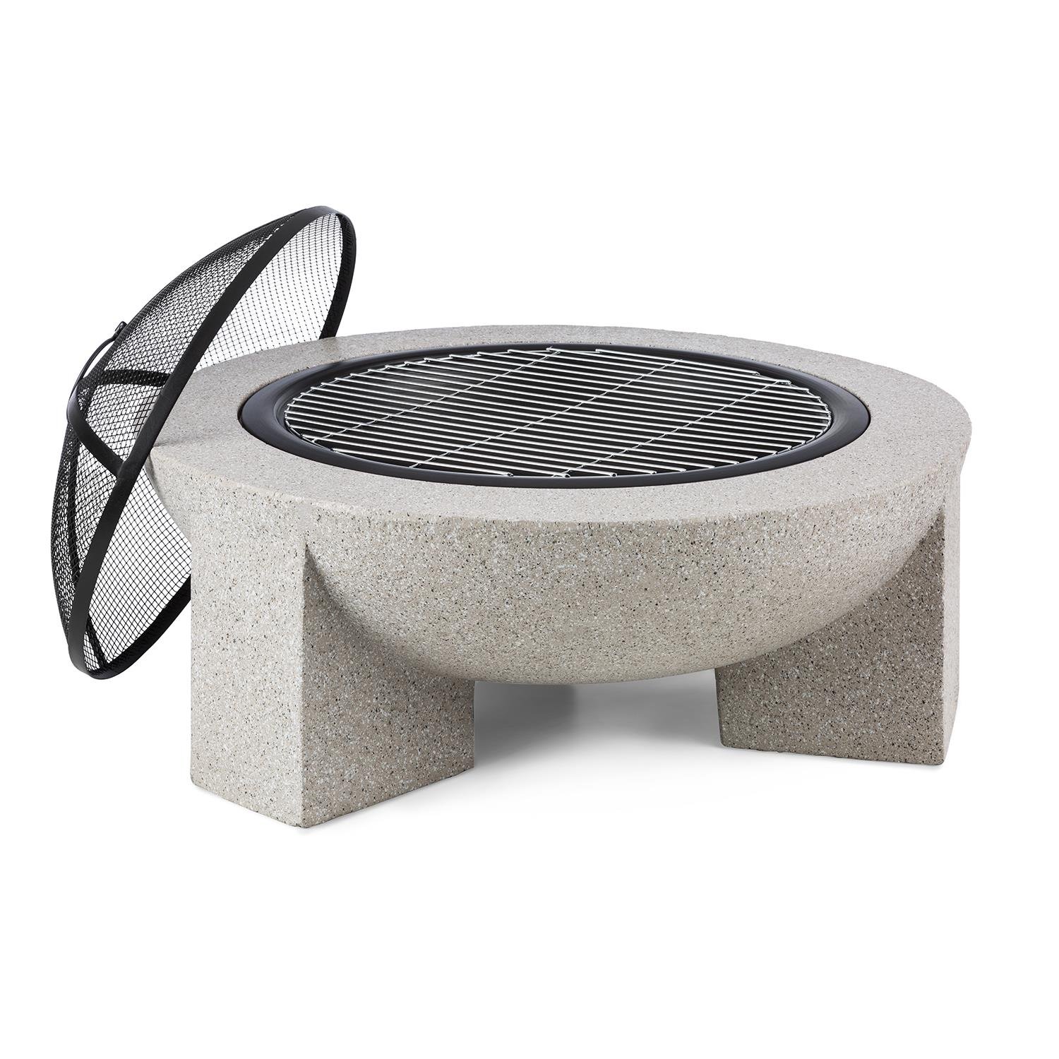 Buy Blumfeldt Fire Pit for Garden, Portable Fire Pit with BBQ Grill