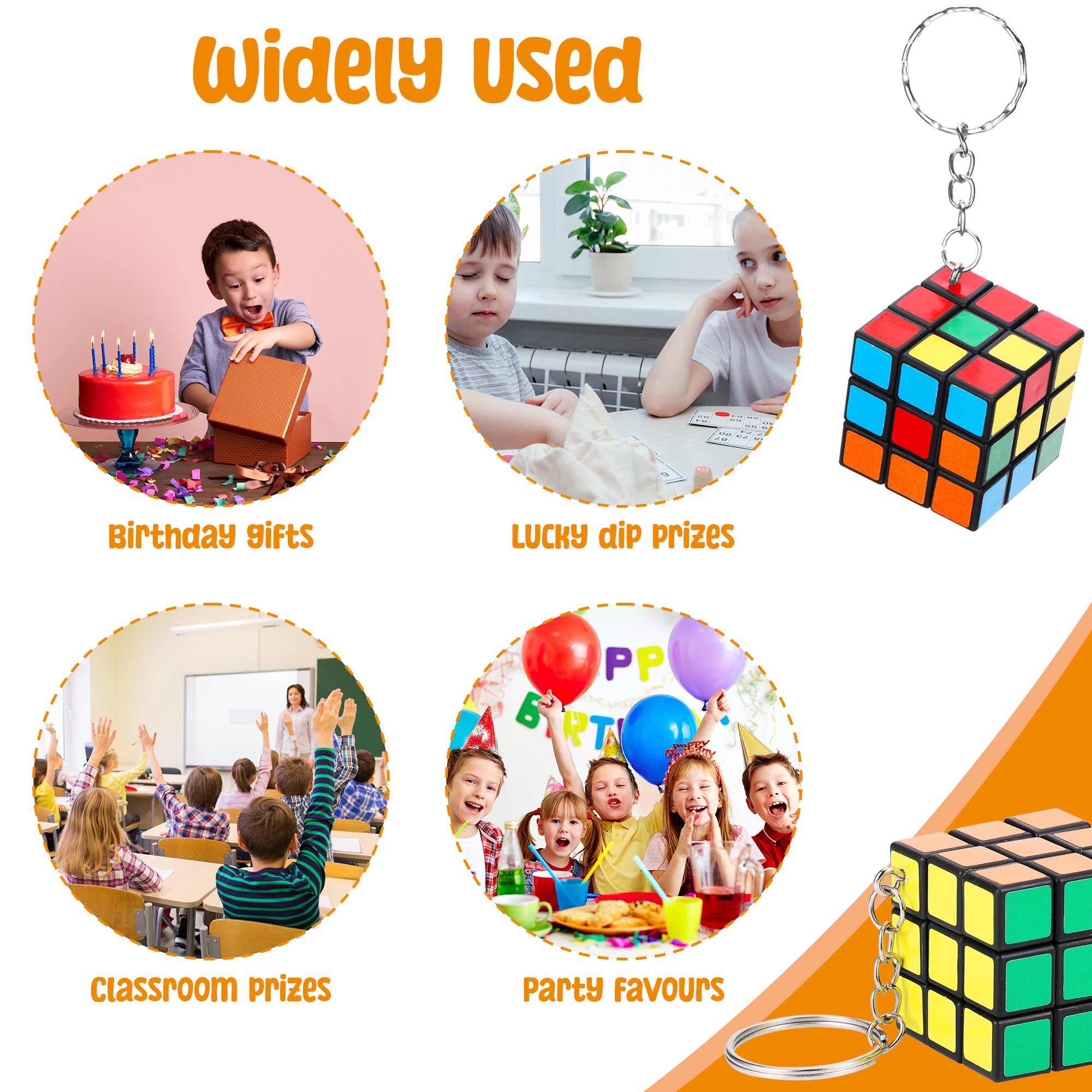 Fentar 20uds Cubo Magico Regalos Cumpleaños Niños Colegio, Speed Cube Llaveros Infantiles, Mini Cubo Detalles Cumpleaños Niño, Pequeños Regalos para Rifa Premios Regalo de Fiesta