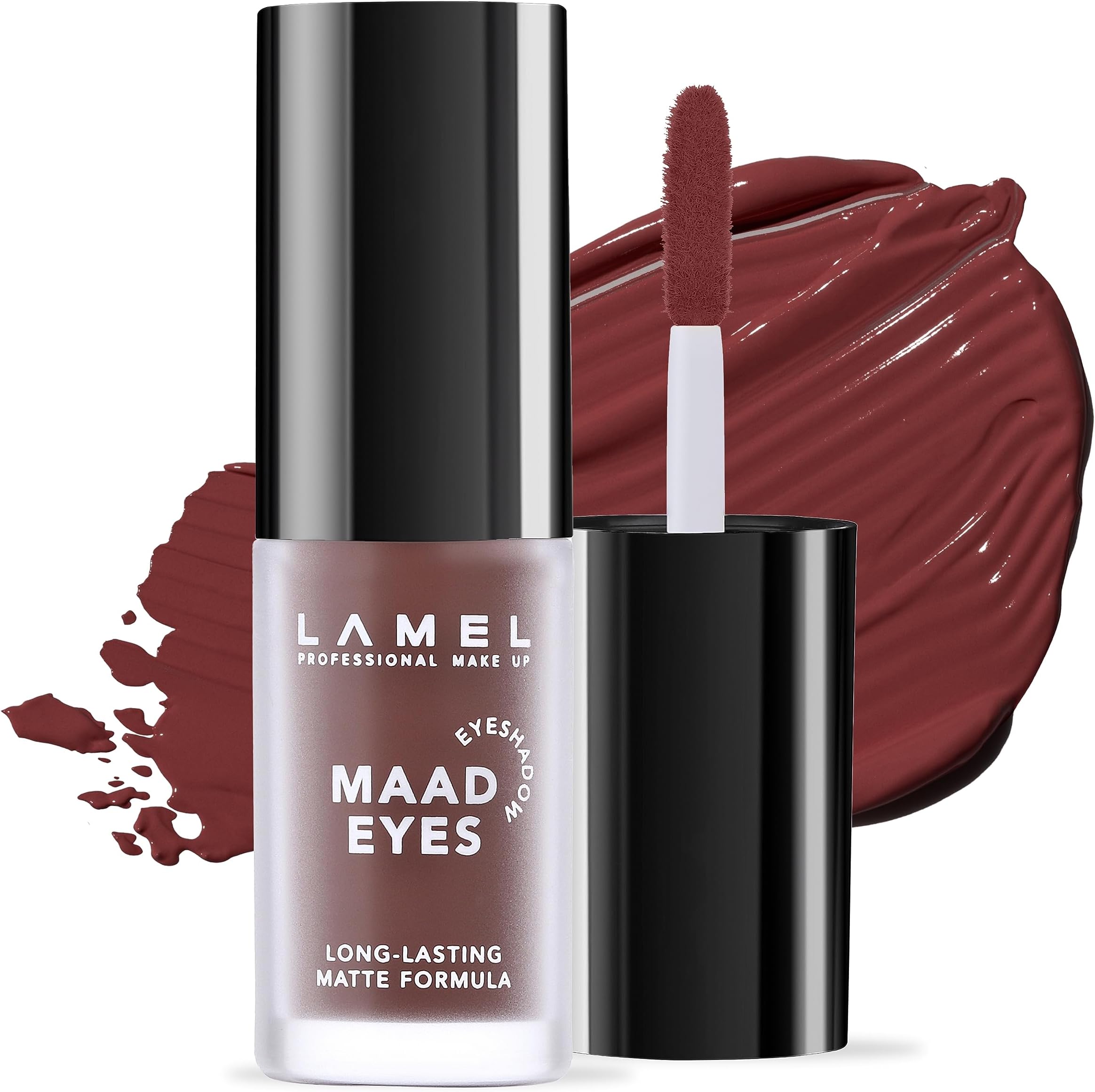 Liquid Matte Eyeshadow Maad Eyes Eyeshadow, High-pigmented & Long-lasting, Creamy & Smooth Formula - 402 (Macchiato)