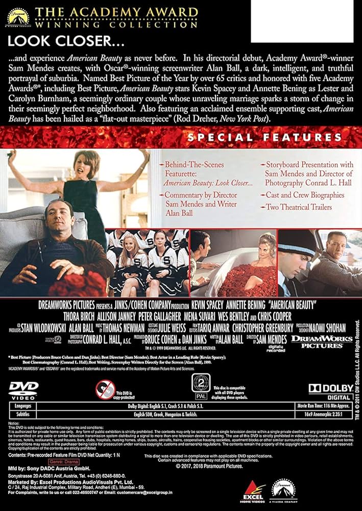 (未使用･未開封品)Documentary Awards Collection: 10 Academy Award [DVD] American Beauty - Full Version (Winner of 5 Academy Awards