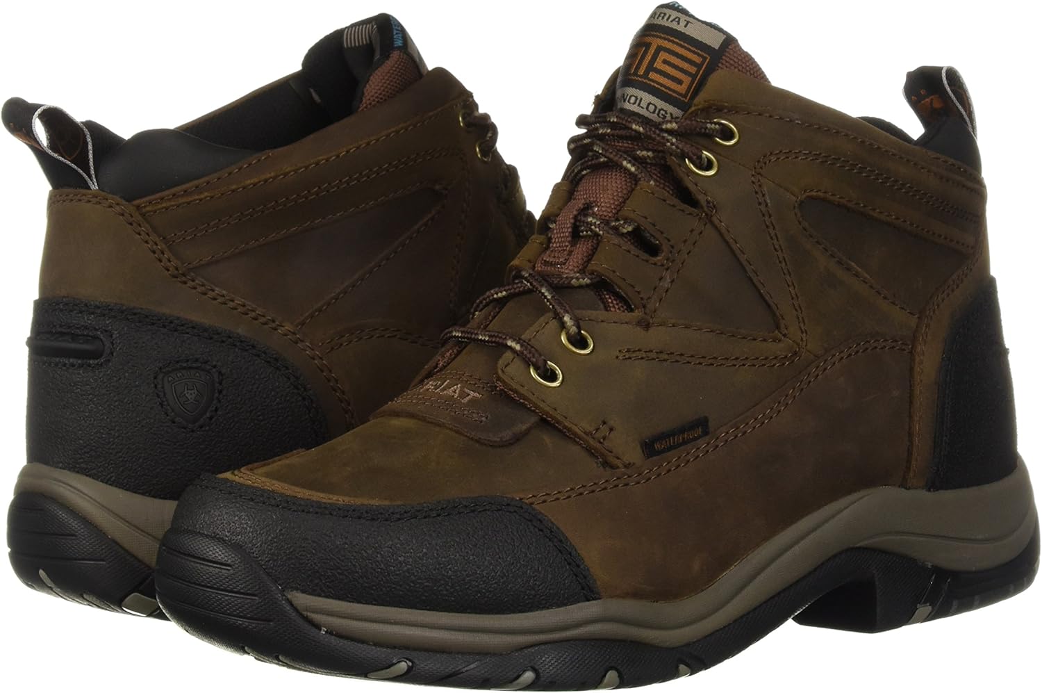 Ariat Terrain Waterproof Hiking Boot Mens Leather Waterproof Outdoor Hiking Boots