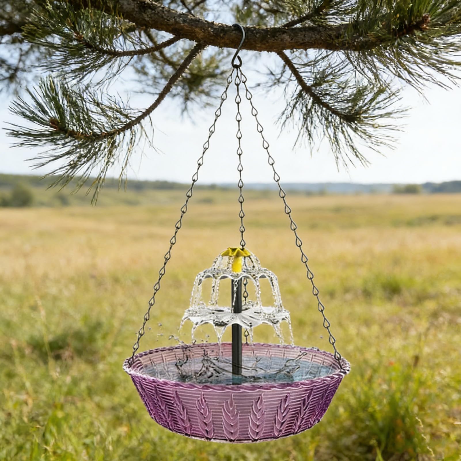 Fontana Solare Per Abbeveratoio Uccellis, Bagno Uccellis Sospeso A Cascata Solare Per Giardino, 2026 Solars Pompa acqua Bagni Uccelli_ Fontana Ciotolas, Novità Solars Water Feature Vaschette Uccelli_