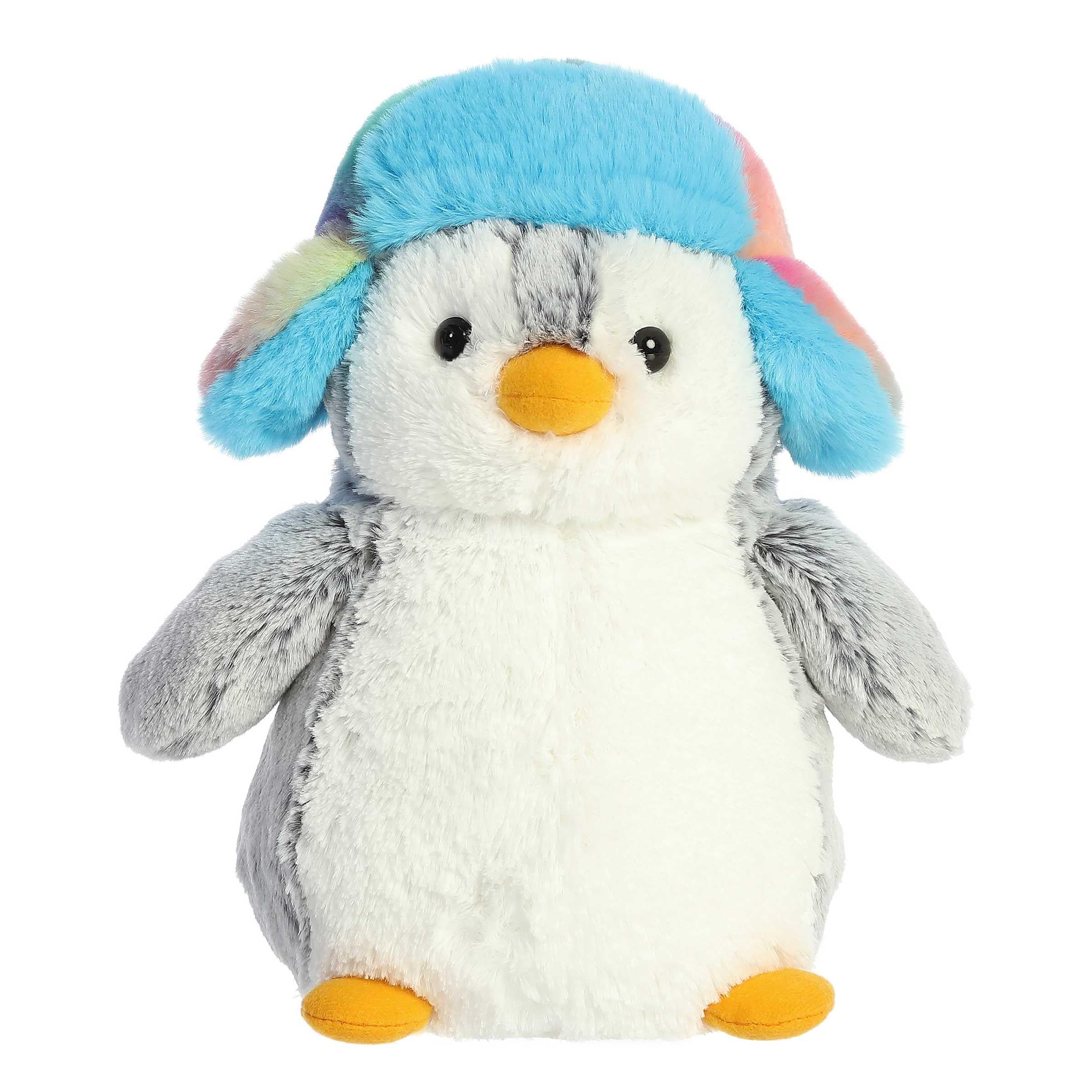 Amazon.com: Aurora Festive Pompom Penguin Pom Pom Rainbow Trapper