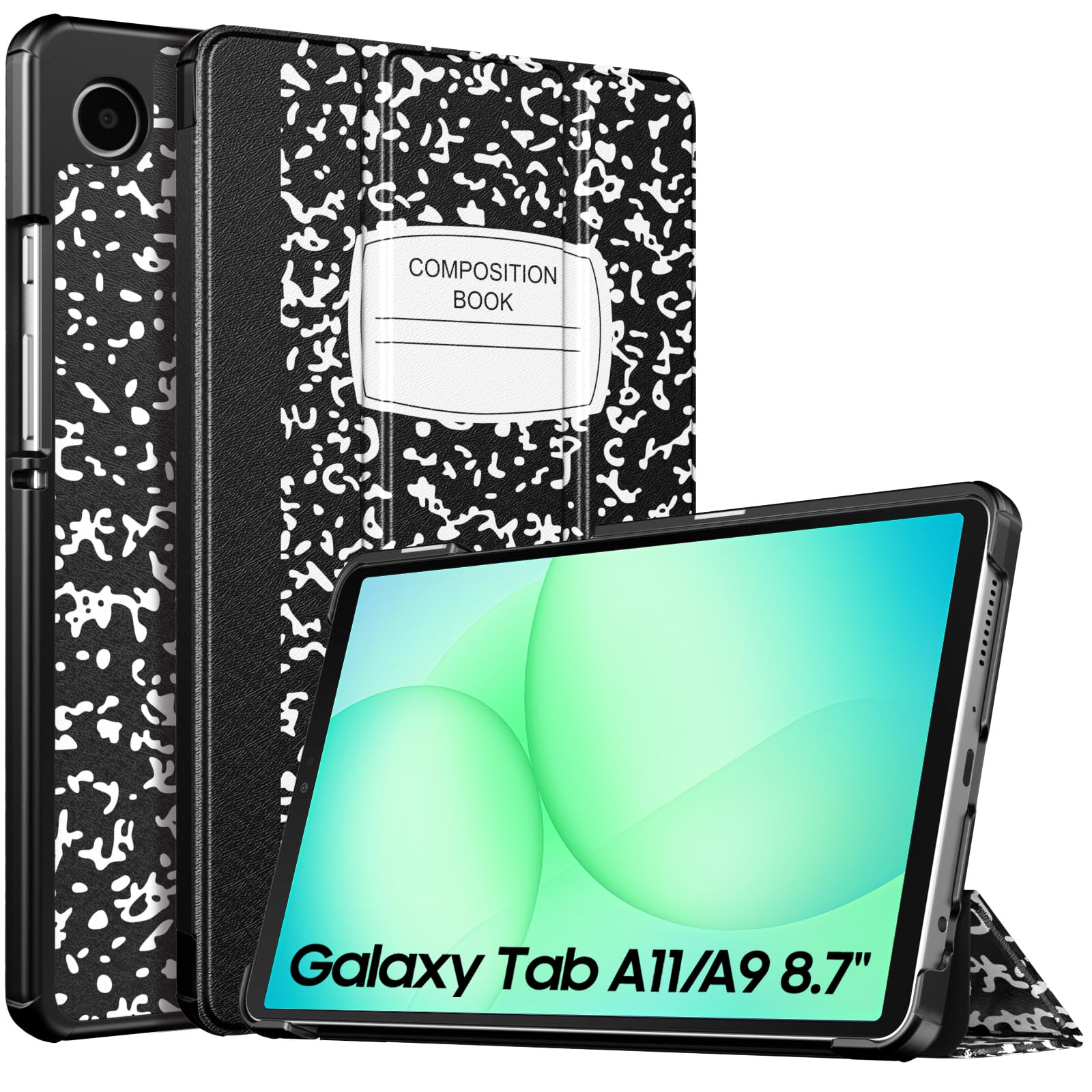TiMOVO Hülle Kompatibel mit Samsung Galaxy Tab A9 2023, Schlank Leicht Schutzhülle mit Ständer & Harter Rückseite für Galaxy Tab A9 Tablet Tablet