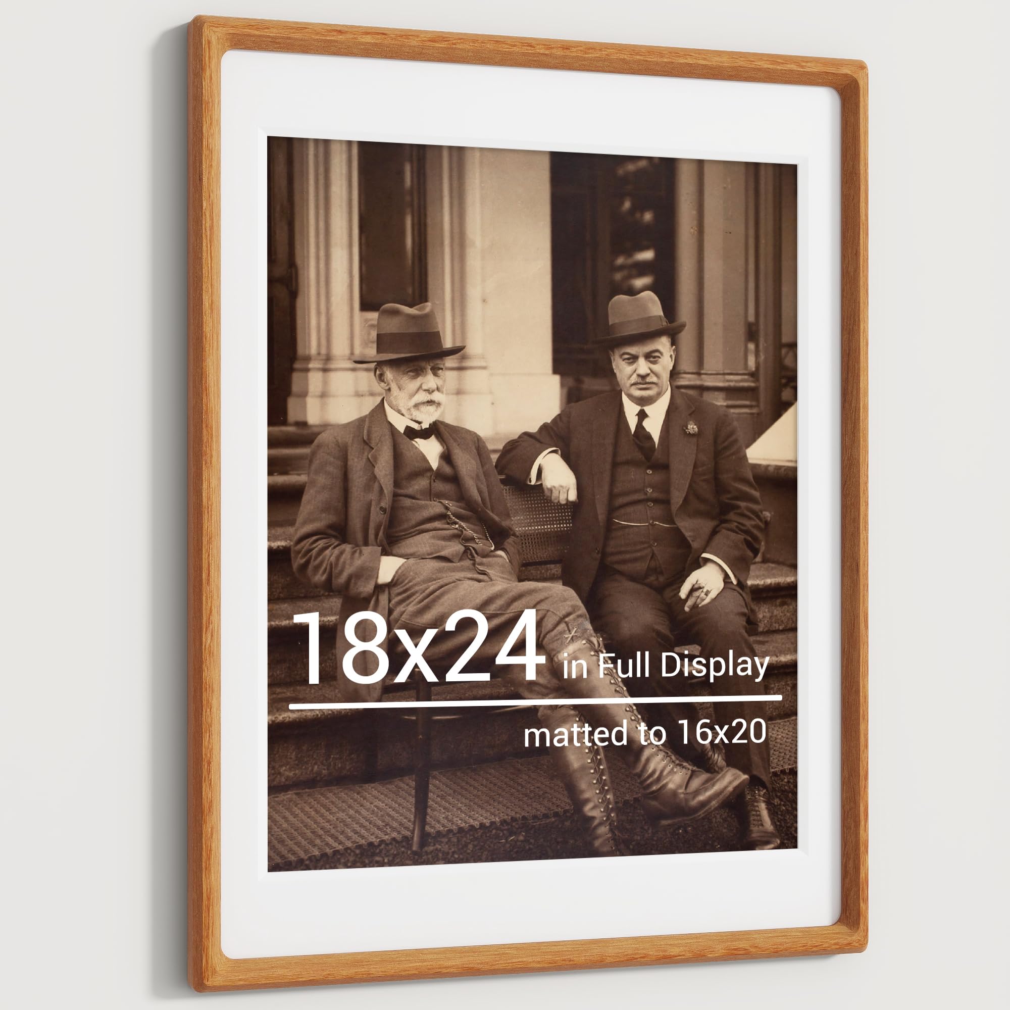 Heimlove 18x24 Natural Teak Picture Frame