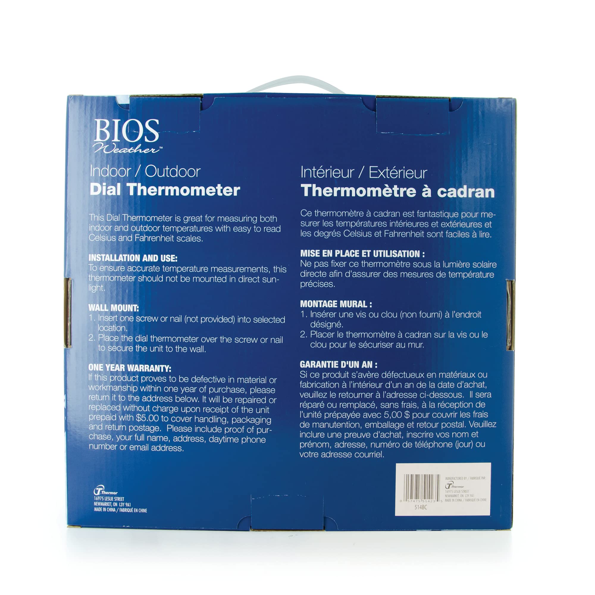 Bios Termometro a quadrante, Blue Jay, 30,5 cm