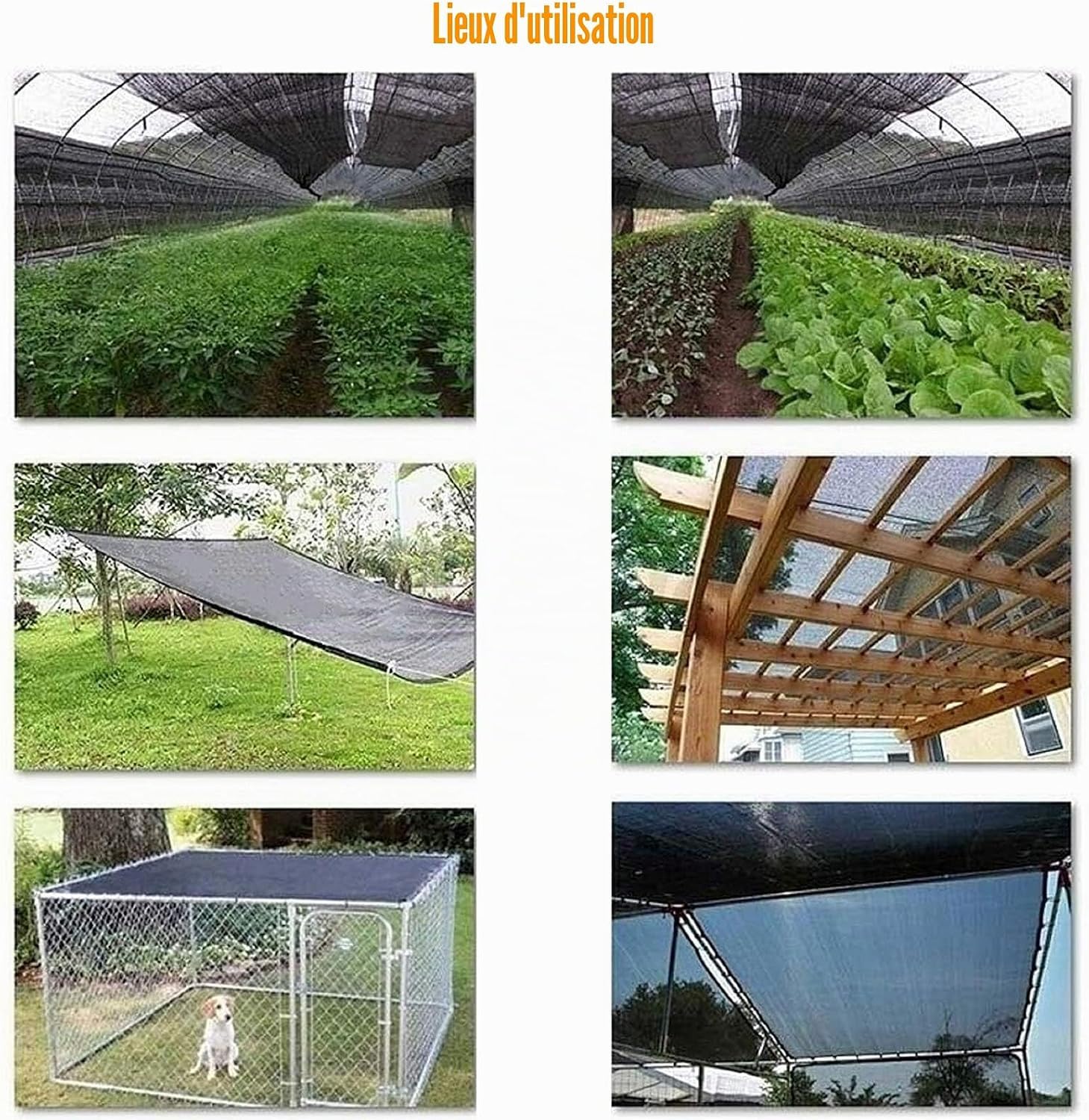 XYXH 4x4m Rete Ombreggiante Occhiellato, Telo Ombra per Serra, Rete Ombreggiante Giardino, Coperchio Reticolato Nero 60%, per Coperta/Pergola/Gazebo, Rinforzo di Bordi E Angoli