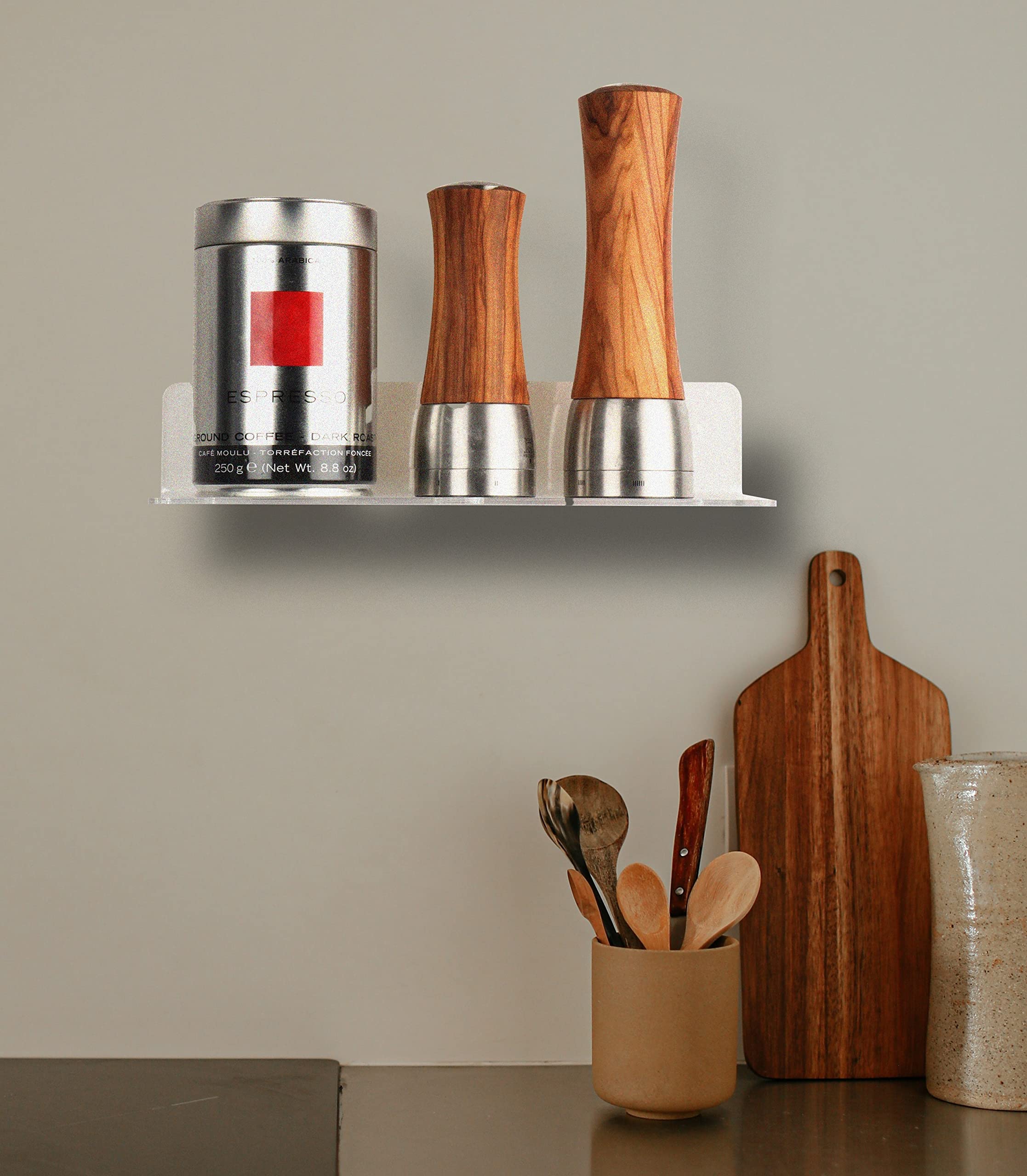 ÉTagèRes Flottantes Transparentes à LED, 2 PièCes SéRies éTagèRes De