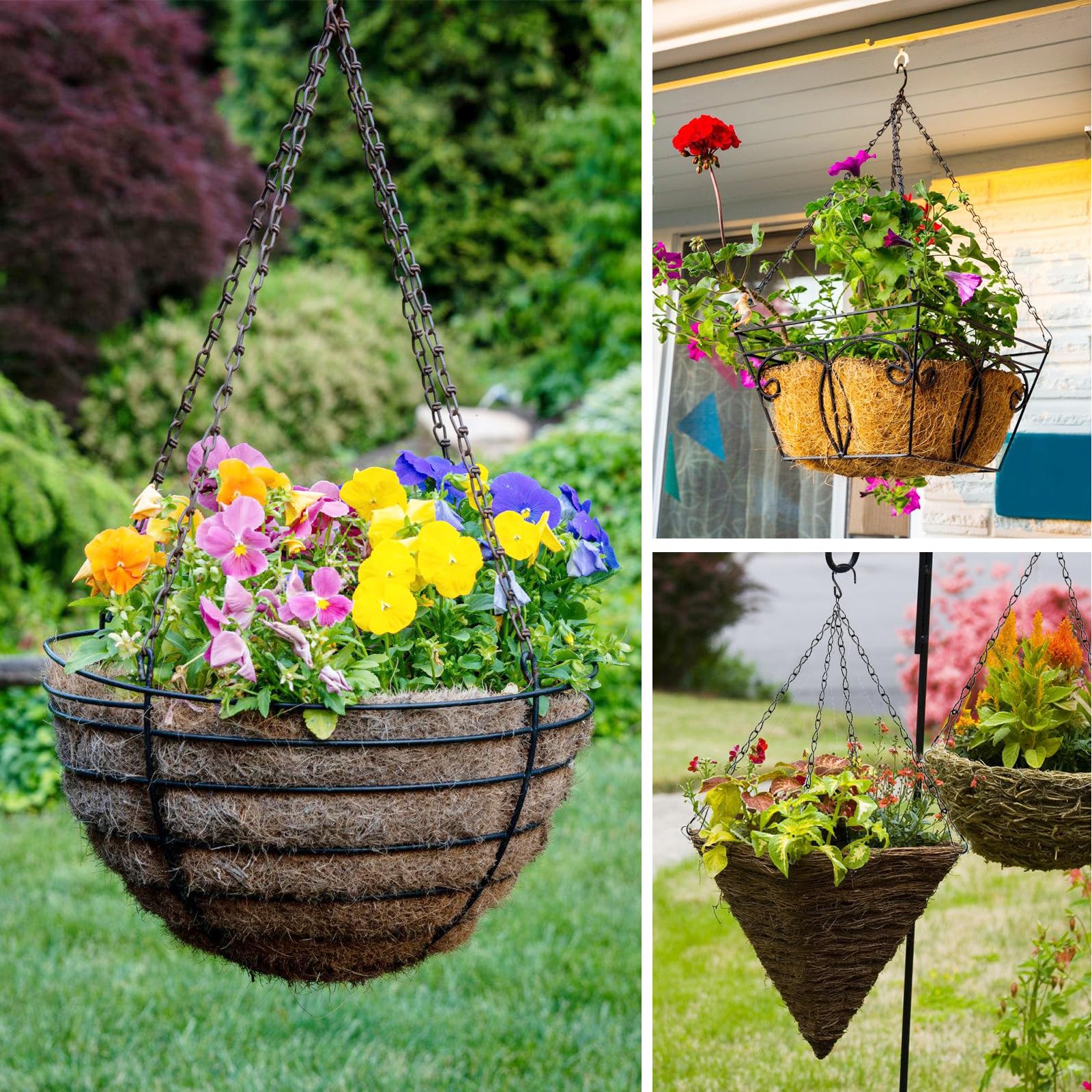 Trsnzul Chaîne De Suspension 6 Pièces Chaîne De Panier Suspendu Avec