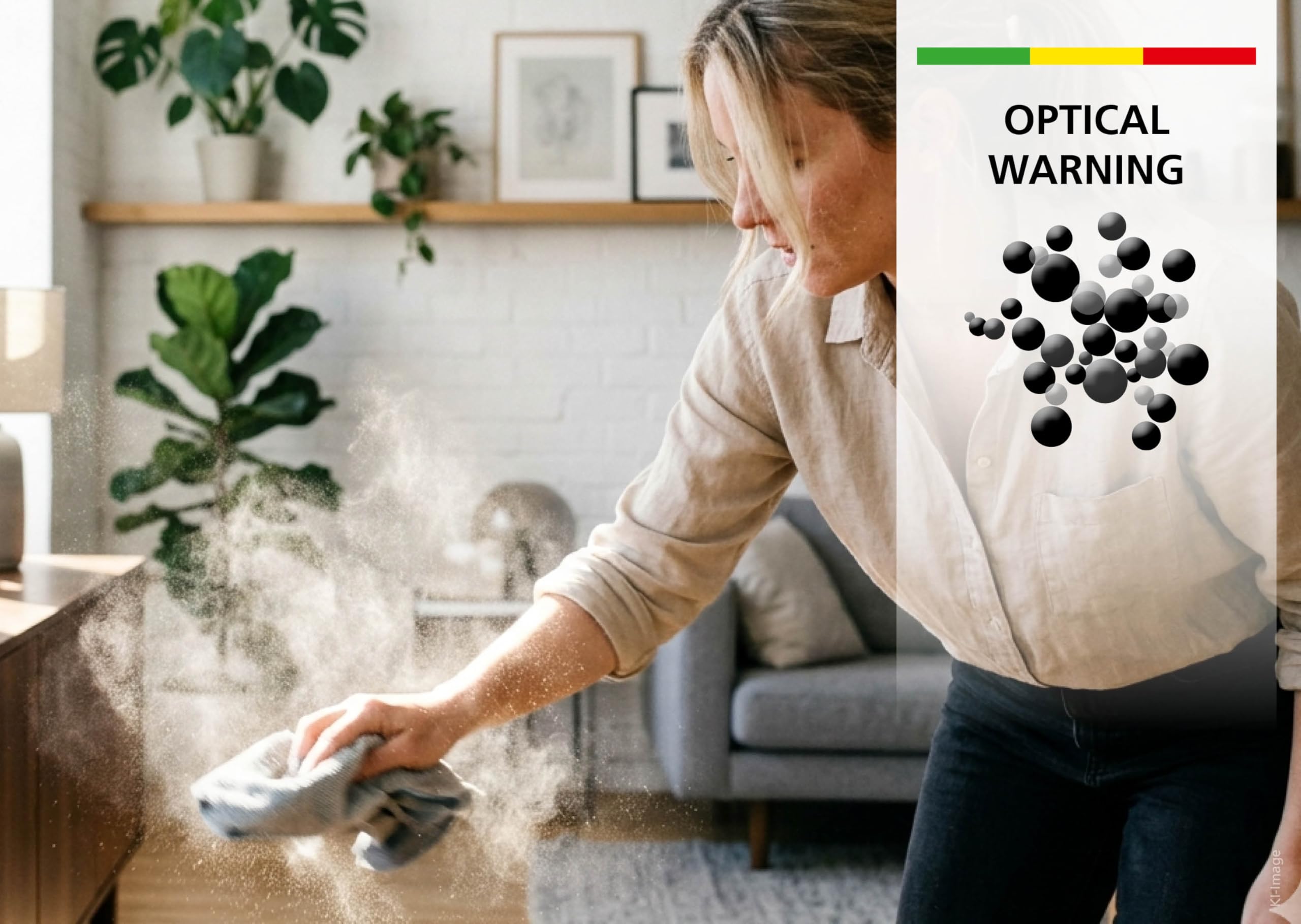 Laserliner Appareil de Mesure Particules Fines et Qualité de l'Air | Mesure Pollen et Allergènes, Moniteur d'Air Intérieur, Avec Alarme, Température et Humidité
