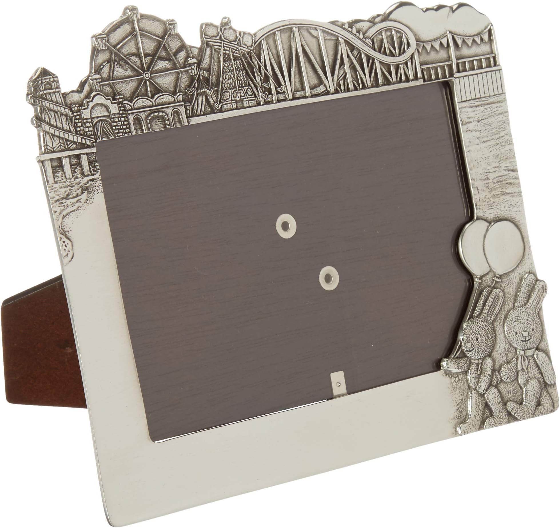 Royal Selangor Hand Finished Bunnies Day Out Collection Pewter Fairground Photo Frame (4R) Gift