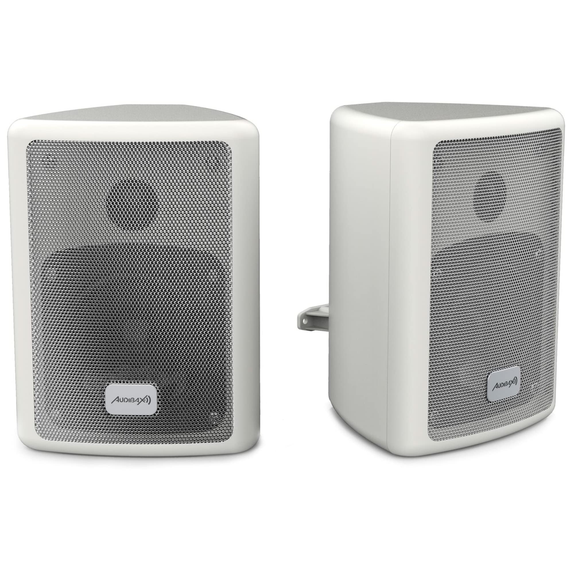Audibax Pícolo PR-41W Pareja Altavoces Estantería HiFi y Sonorización 75 W Soporte Pared Incluido Blanco