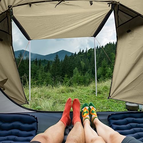 Miniatura 2 de Night Cat Tienda de campaña para 2 y 3 personas con porche familiar, tienda de campaña para mochileros, doble capa, impermeable, fácil instalación,