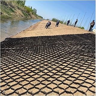 Geogrid Driveway, Gravel Grid ，Geogrid 2 Inch Tall Soil Stabilizer Geocell ，for Subgrade Work, Landscaping, Honeycomb Gravel Ground Grid(Size : 1x2m/3.3x6.6ft) (Size : 1x1m(3.3x3ft))