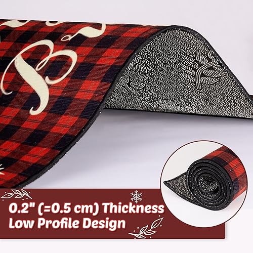 Miniatura 10 de WERNNSAI Alfombras de cocina  Juego de 2 tapetes de cocina para interiores, tapetes antideslizantes para el respaldo de la cocina, alfombra de