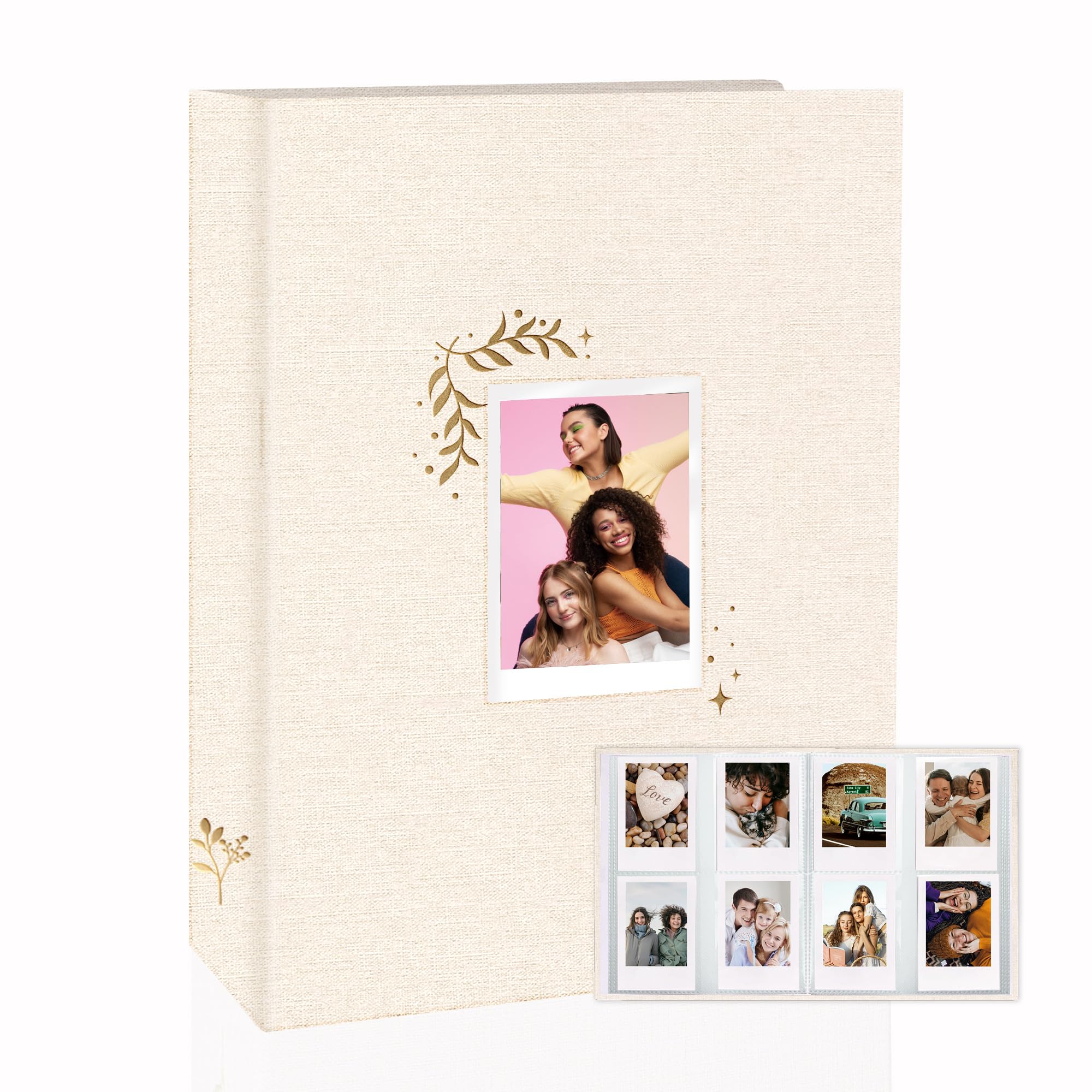 Holoary Mini album na zdjęcia, 256 kieszeni, 6 x 7 cm, 6 x 7 cm, pasuje do aparatu Fujifilm Instax Mini 7s, 8, 9, 11, 25, 26, 40, 50s, 90, Evo, Z2300, Instant Camera, Instax Photo Album Polaroid Snap