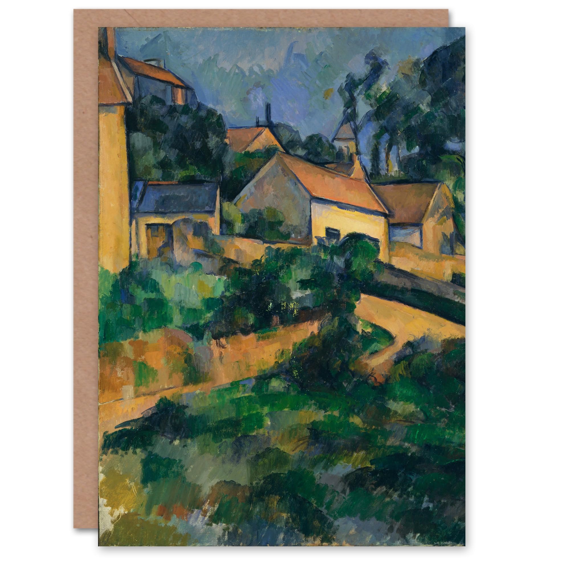 Artery8 Paul Cezanne Art Card Turning Road at Montgeroult