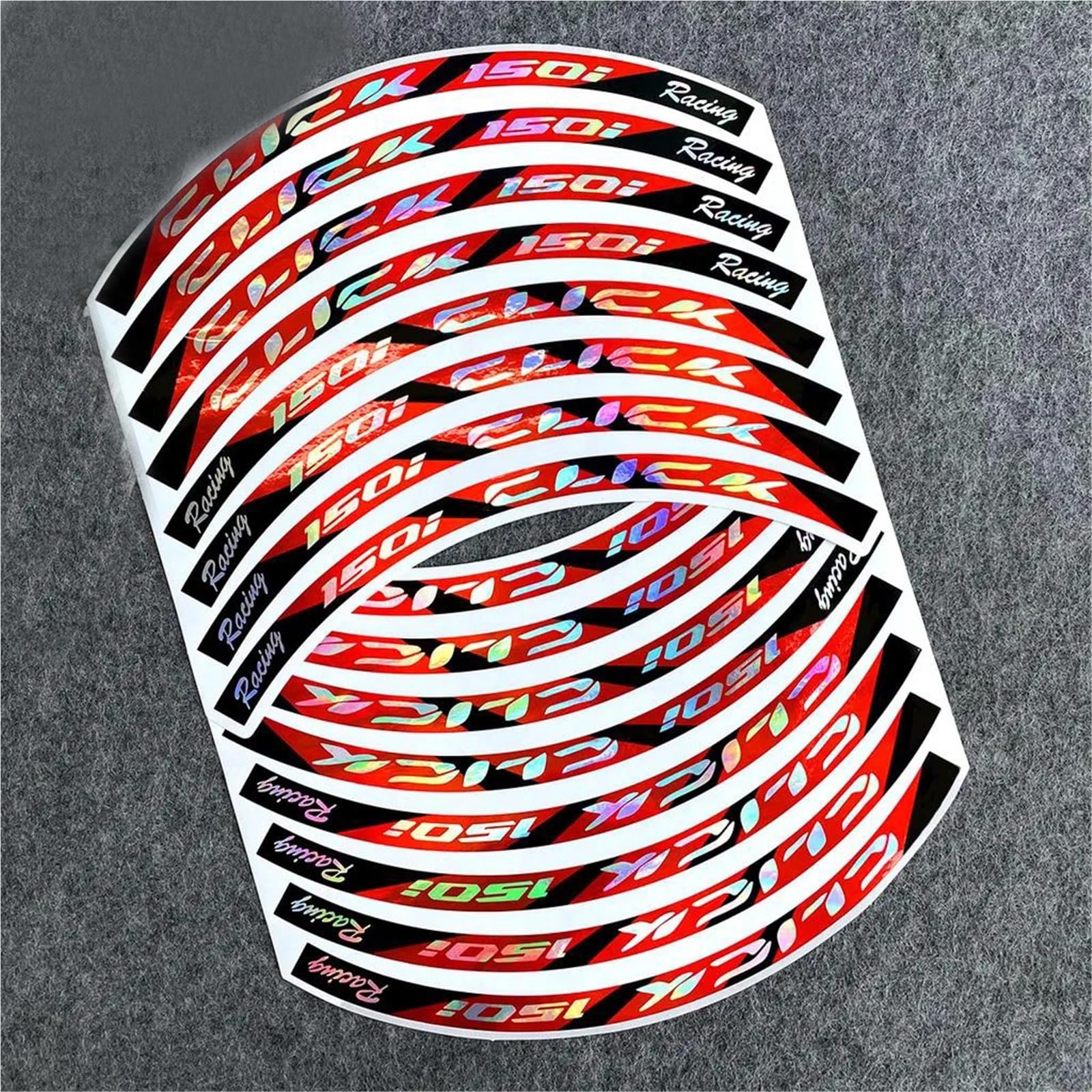 for Click 125i 150i Sticker Motorcycle Wheel Hub Stickers Motor Bike Accessories Scooter Rim Strips Decals