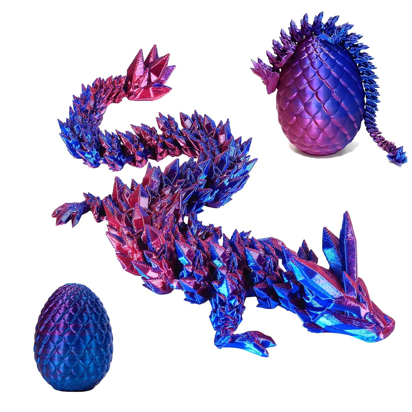 Zorvayne Drachenei Mit Beweglichem Drachen - 3D Gedruckte Fantasy Dekoration Grün