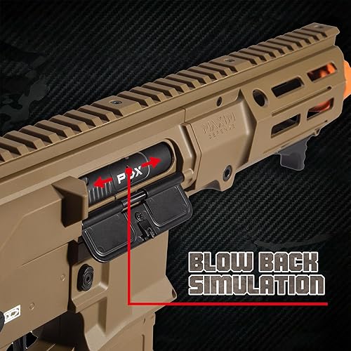 Miniatura 5 de EMERBU EMERBU Pro Splat Gel Orby Blaster PDX actualizado por EMERBU - Cuerpo de metal y nailon - Alta potencia de 11.1 V - Juego de engranajes