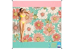 BYDOLL Beach Blanket for Travel: Sandproof, Waterproof, Oversized, Ultimate Comfort for Beach, Camping, Hiking, Picnic
