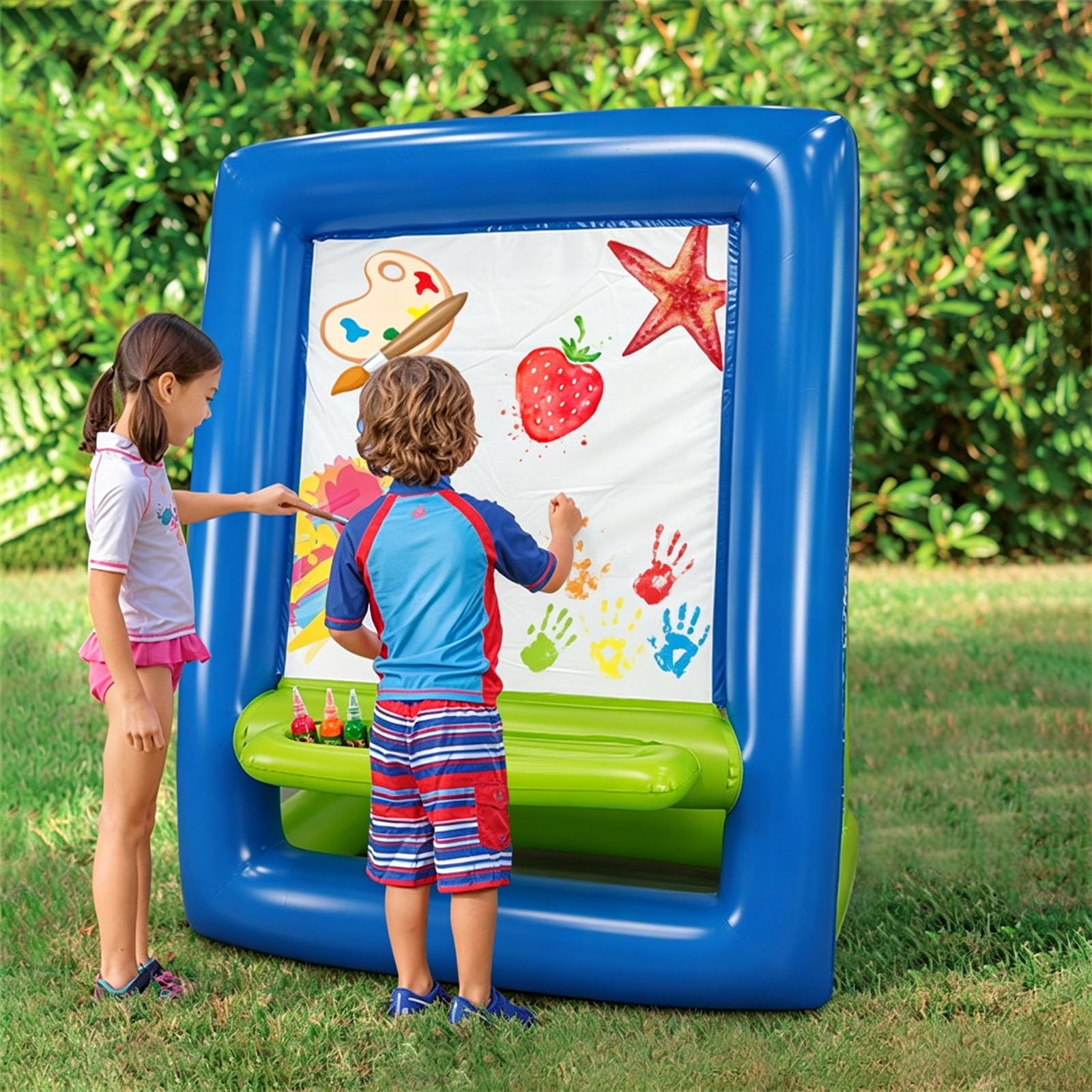 PVC Kunstwand für Kleinkinder für Aktivitäten Innenbereich, große stehende Zeichentafel, Thema „Formerkundung “, Lernecke für Familienzimmer, kreativer Mittelpunkt, stehendes Zeichenbrett für für