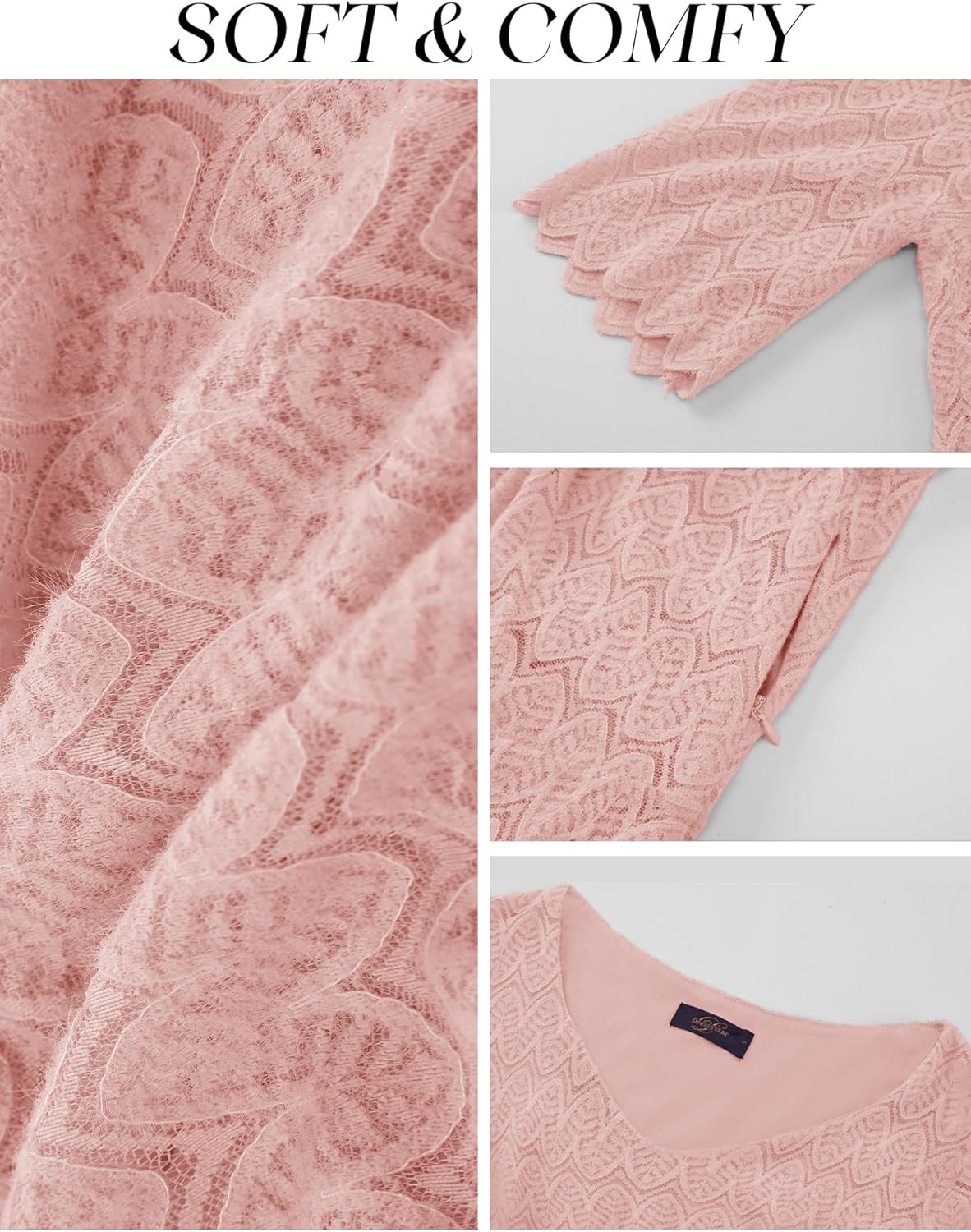 Dressystar Women's Short Sleeve Lace Wedding Guest Dress V Neck A Line Formal Cocktail Evening Party Dresses 2025 - Image 6