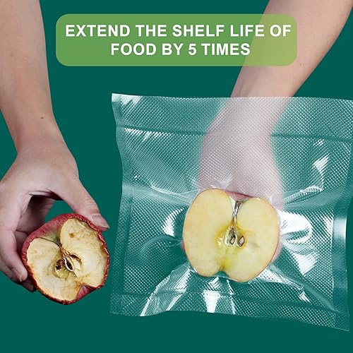 Miniatura 6 de Bolsas selladoras al vacío de 6 x 10 pulgadas para bolsas de ahorro de alimentos, bolsas de sellado al vacío para ahorro de alimentos, sellar una
