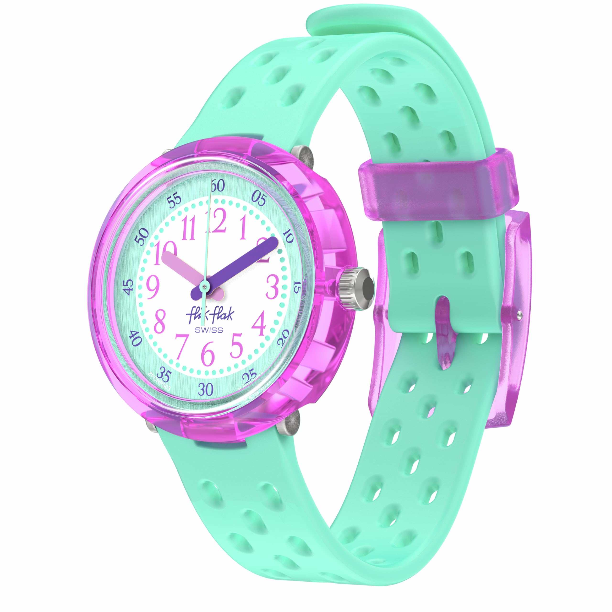 Flik Flak Unisex Kids Watch Casual Green Bio-sourced Quartz Fizz