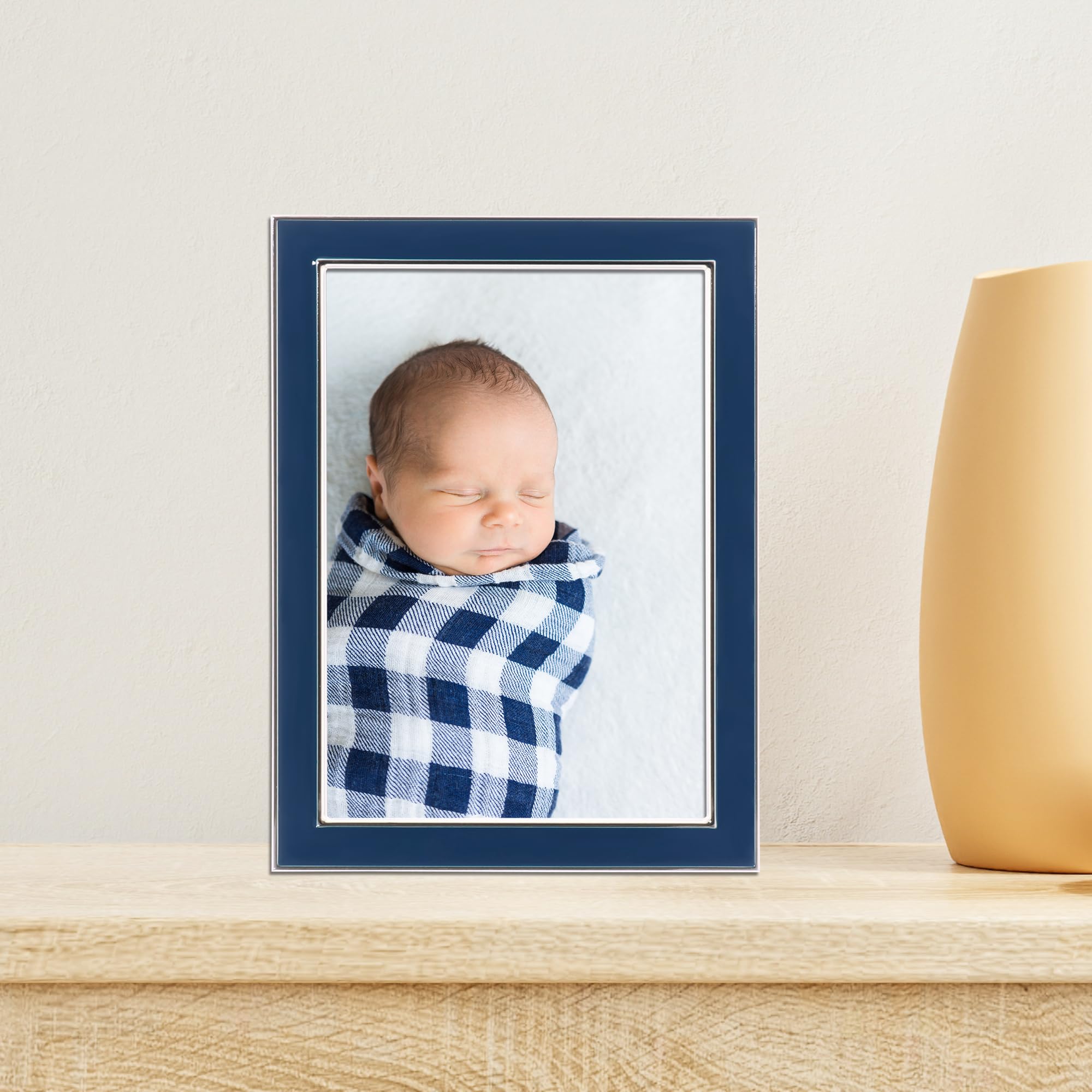 Amazon.com - Lawrence Frames 586457 5x7 Navy Enamel Picture Frame