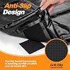 Garage Floor Mat 7'9 x 16' Heavy Duty 1300D PVC Containment Mat with Floor Squeegee, Waterproof Protection from Snow, Rain and Mud for Cars, Black