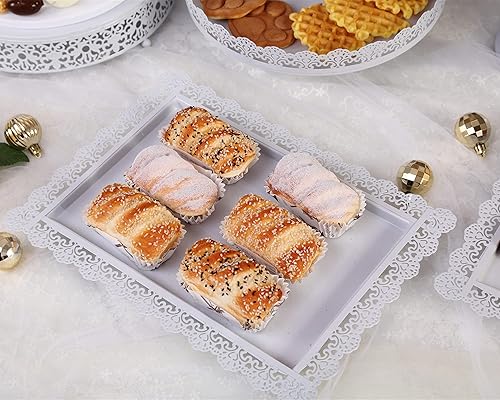 Miniatura 7 de GMWD Juego de soportes de metal para tartas, mesa de postres, pedestal, soporte para cupcakes, plato de dona, bandeja de servir para decoración de