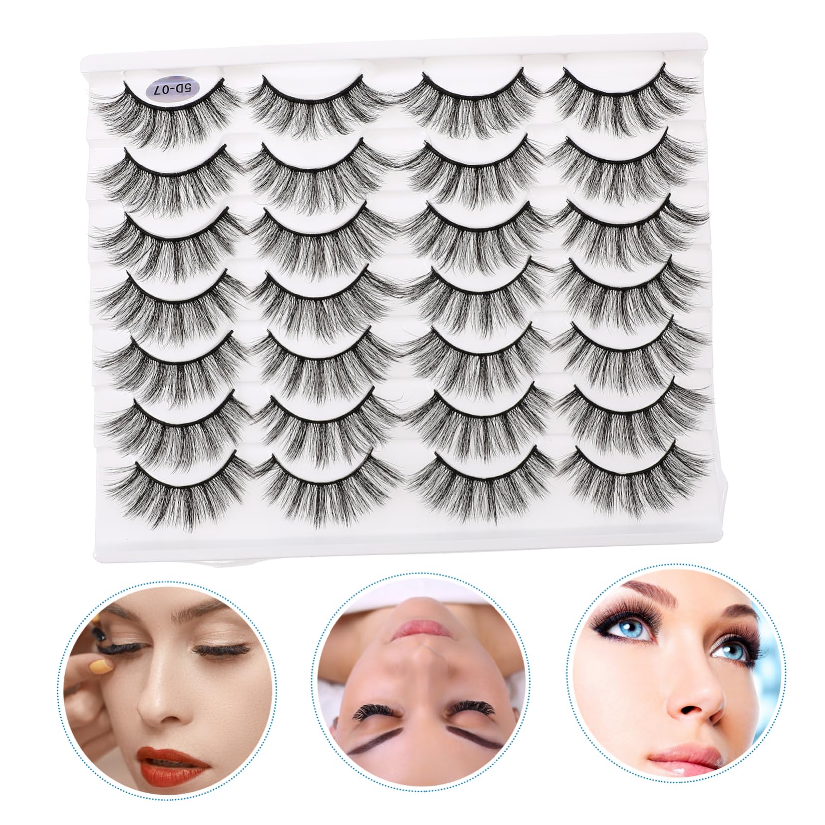 Healeved Eyelashes Naturali Fatte Mano Ciglia False Voluminose Per Trucco Naturale Accessori Per Salone Di Bellezza e Uso Personale