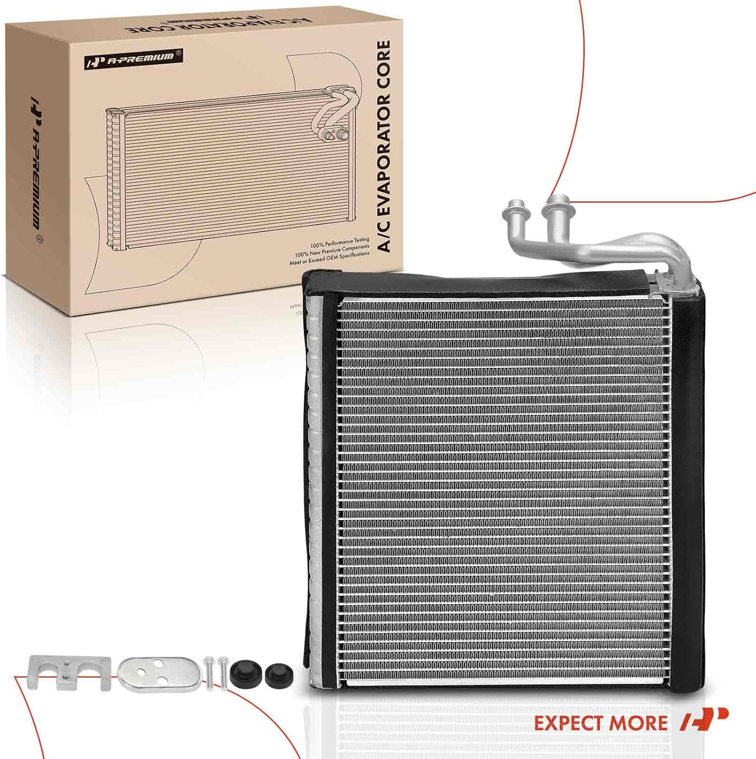 A-Premium AC Evaporator Core Compatible with Ford F-150 2009/2011-2014, F-150 2010 5.4L/4.6L/6.2L, Expedition 2008-2014 5.4L, Expedition 2015-2017 3.5L & Lincoln Navigator 2009-2017