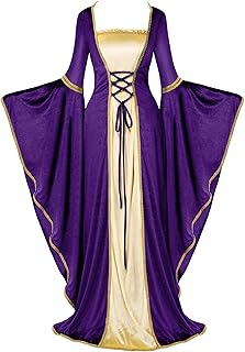 Renaissance Costume Women, Velvet Medieval Dress for Women, Irish Renaissance Dress for Halloween