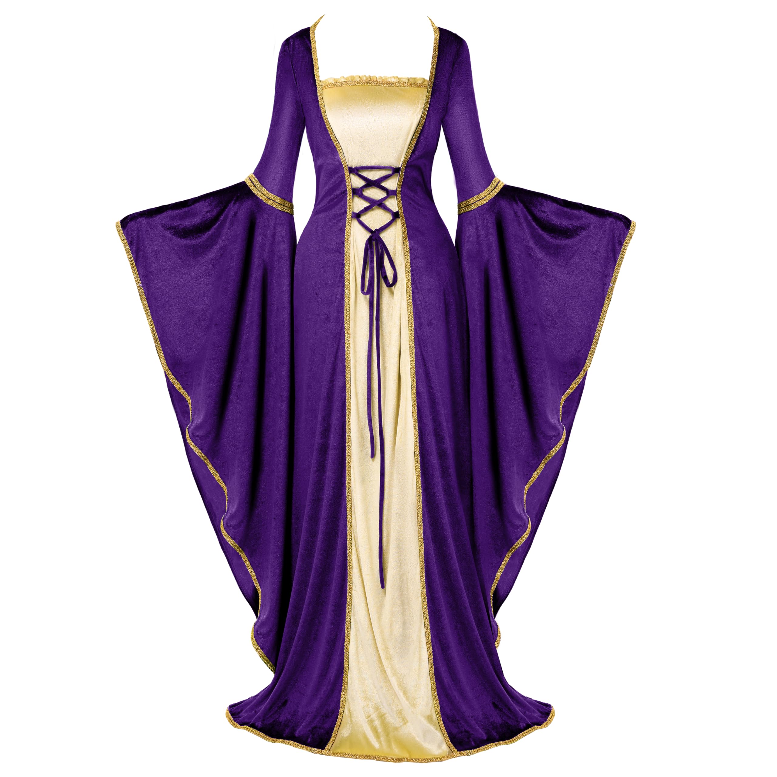 Spooktacular Creations Renaissance Costume Women, Velvet Medieval Dress for Women, Irish Renaissance Dress for Halloween
