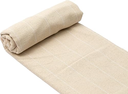 Yard - Tela de aguja perforadora de tela Monks, 100 % algodón, tela de aguja perforadora para alfombra, tela de tejedores de alta calidad para