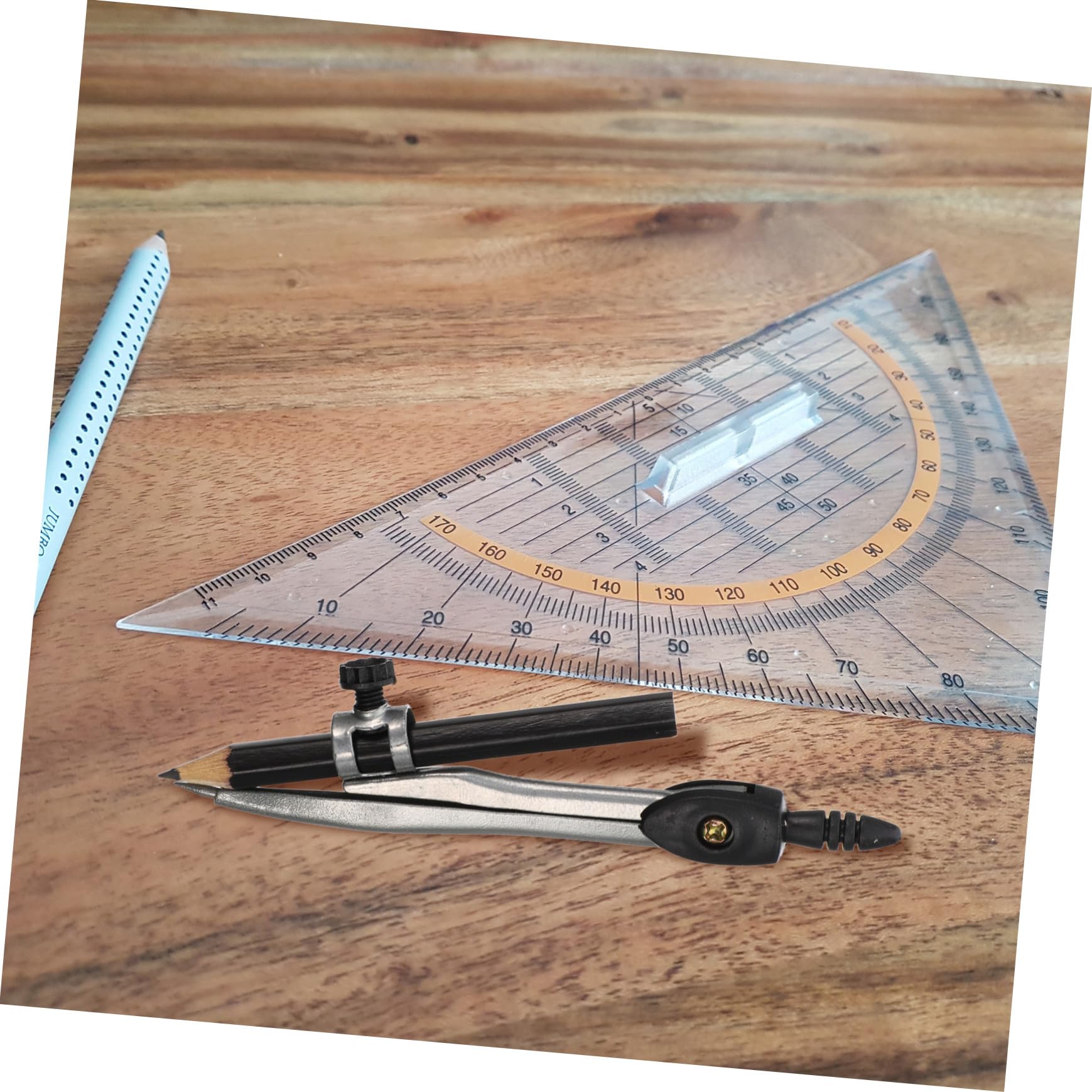 STOBOK 10 Pezzi Di Compasso in Metallo Con Supporto Per Matita Strumenti Da Disegno Per Disegno Compasso Matematico Per Studenti Ufficio