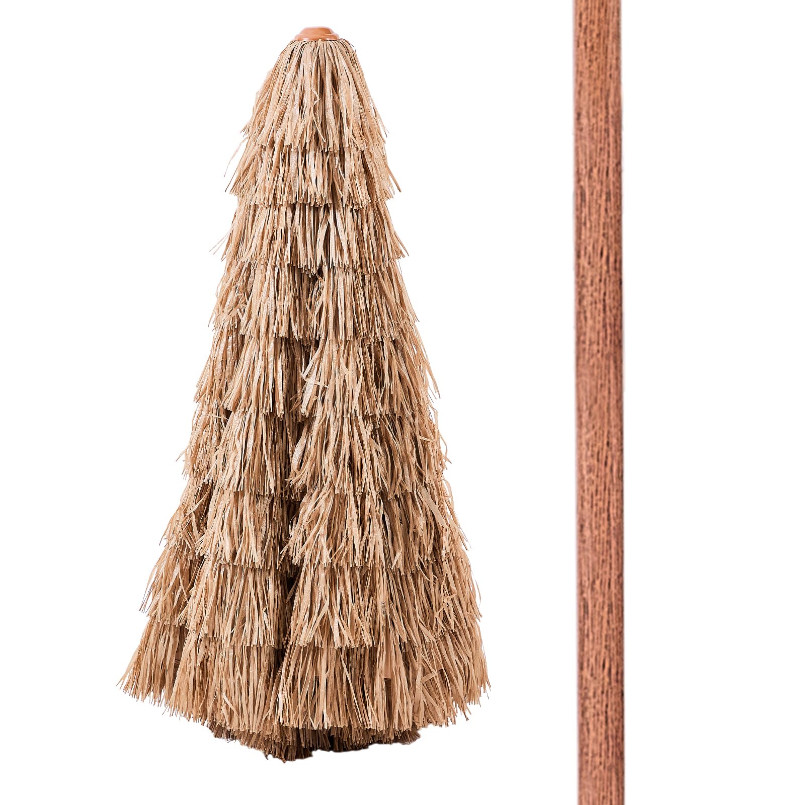 VEVOR Tiki – Parasol de terrasse inclinable, style hawaïen avec chaume en polypropylène durable, pour plage, terrasse, bord de piscine, arrière-cour et jardin