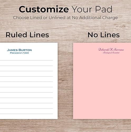 Miniatura 2 de Notas adhesivas blancas impresas personalizadas de 4 x 4 pulgadas, bloc de notas adhesivas personalizadas con el nombre de tu empresa, líneas