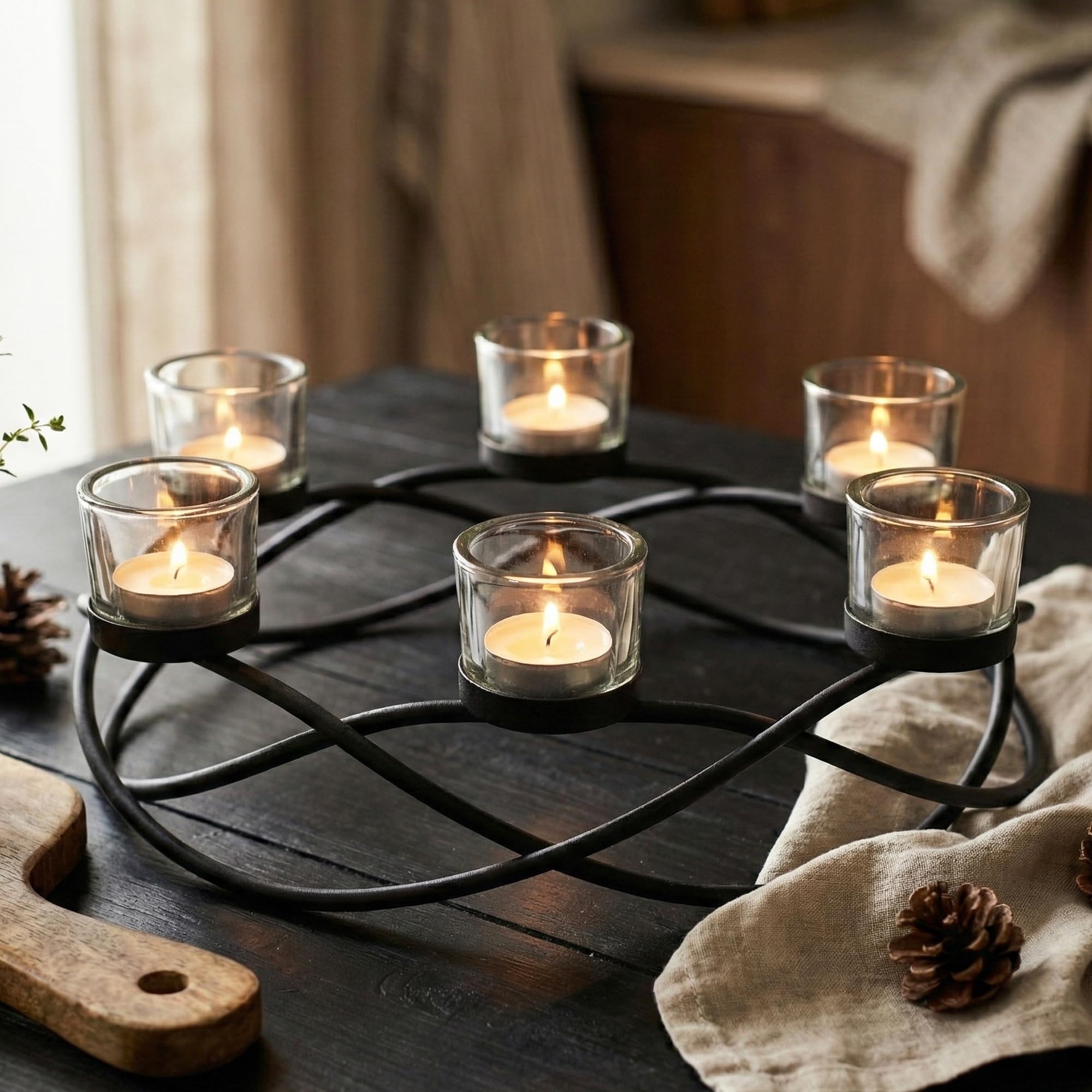 Amazon.com: Seraphic Iron Oval Table Decor Centerpiece Decorations