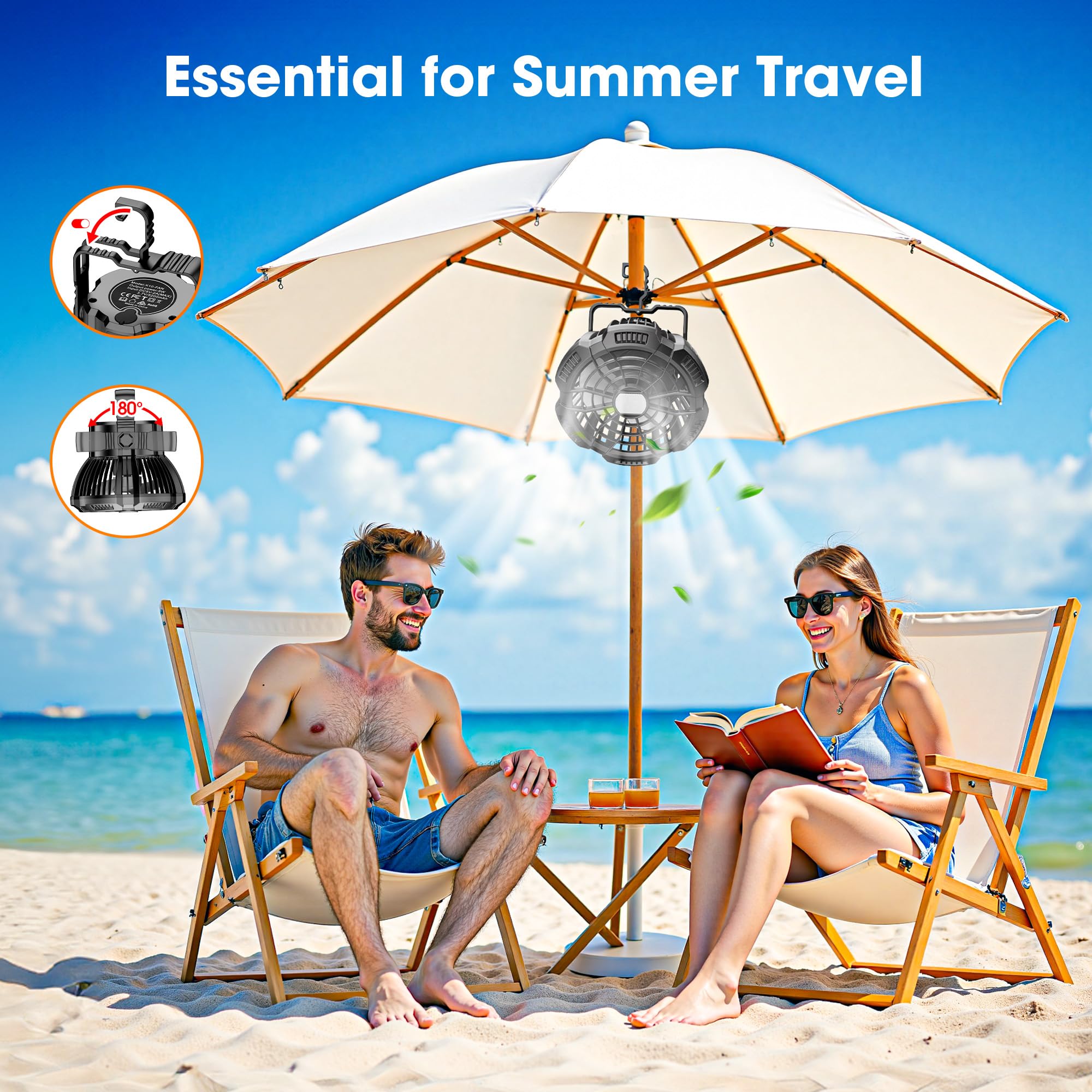 Amazon.com: Portable Camping Fan & Lantern, (40H Max Working
