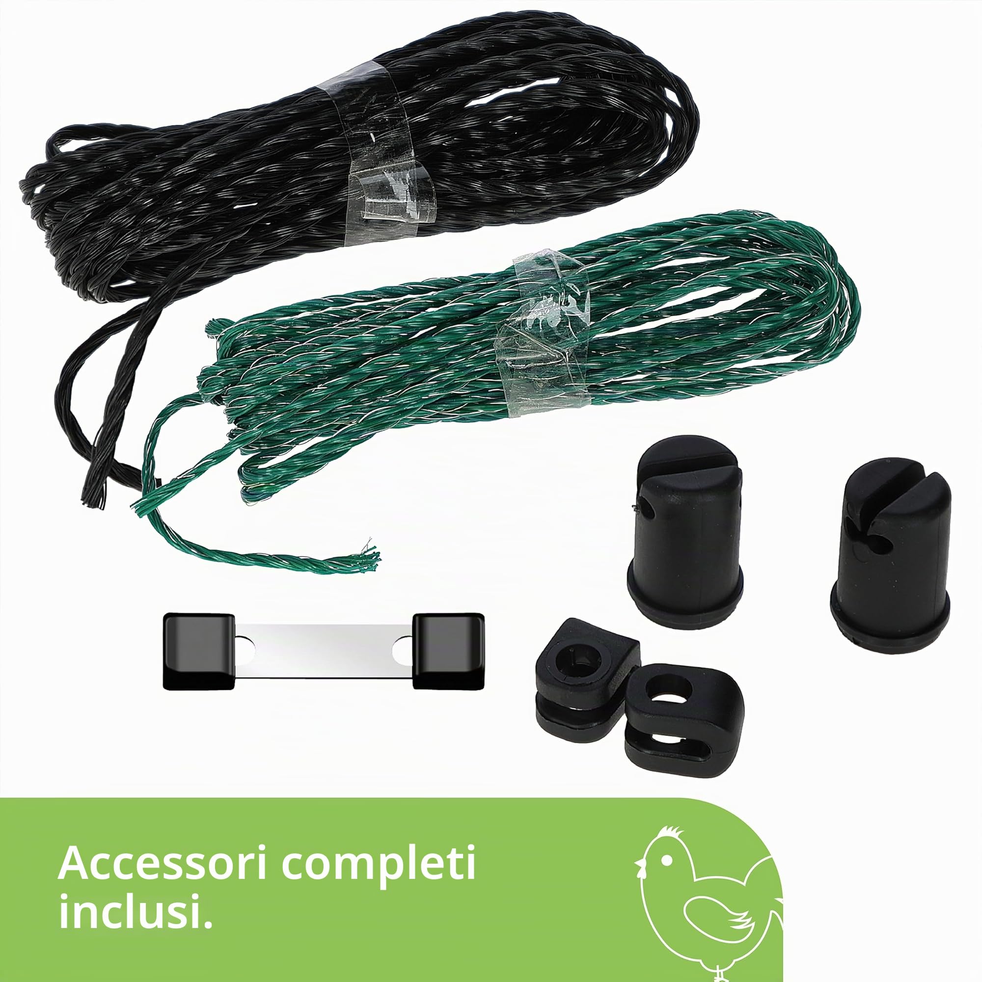 KERBL Filet pour les poules 25 m - 106 cm - double pointe - vert - non électrique