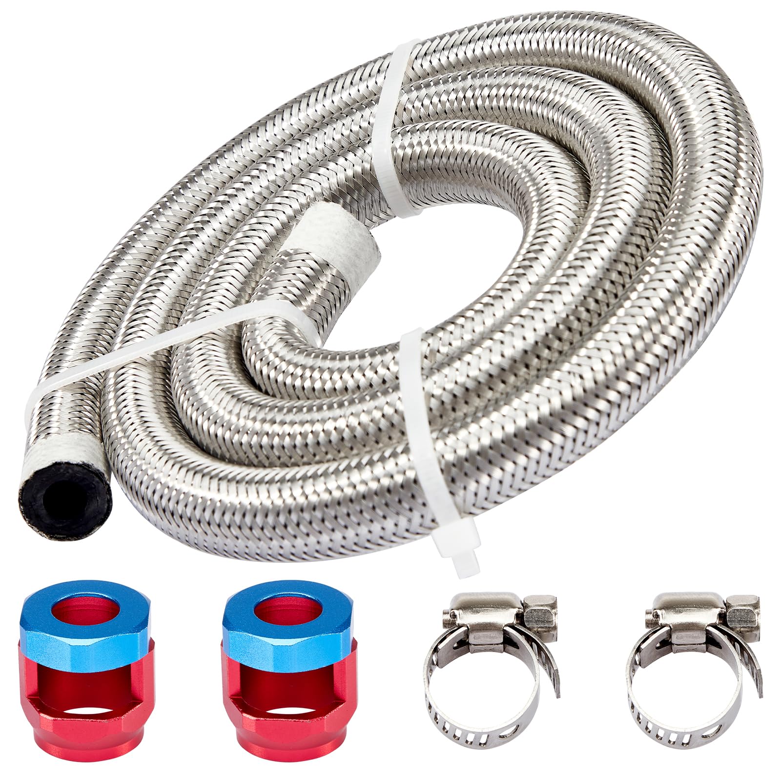 CarBole Stainless Steel Braided Fuel Line - belts hoses and pulleys automotive | Mubboo