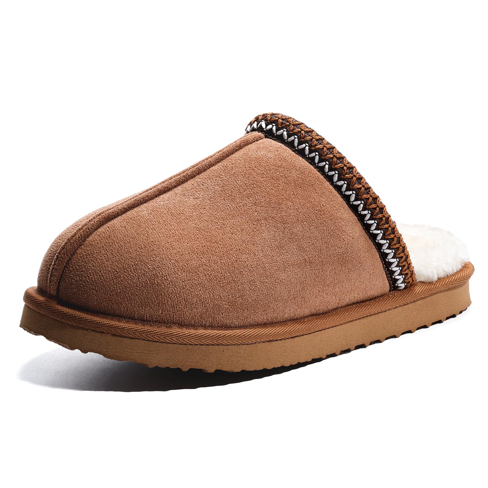 Womens Slippers Cozy Fuzzy House Shoes Winter Warm Memory Foam Slipper for Indoor and Outdoor Faux Fur Mules