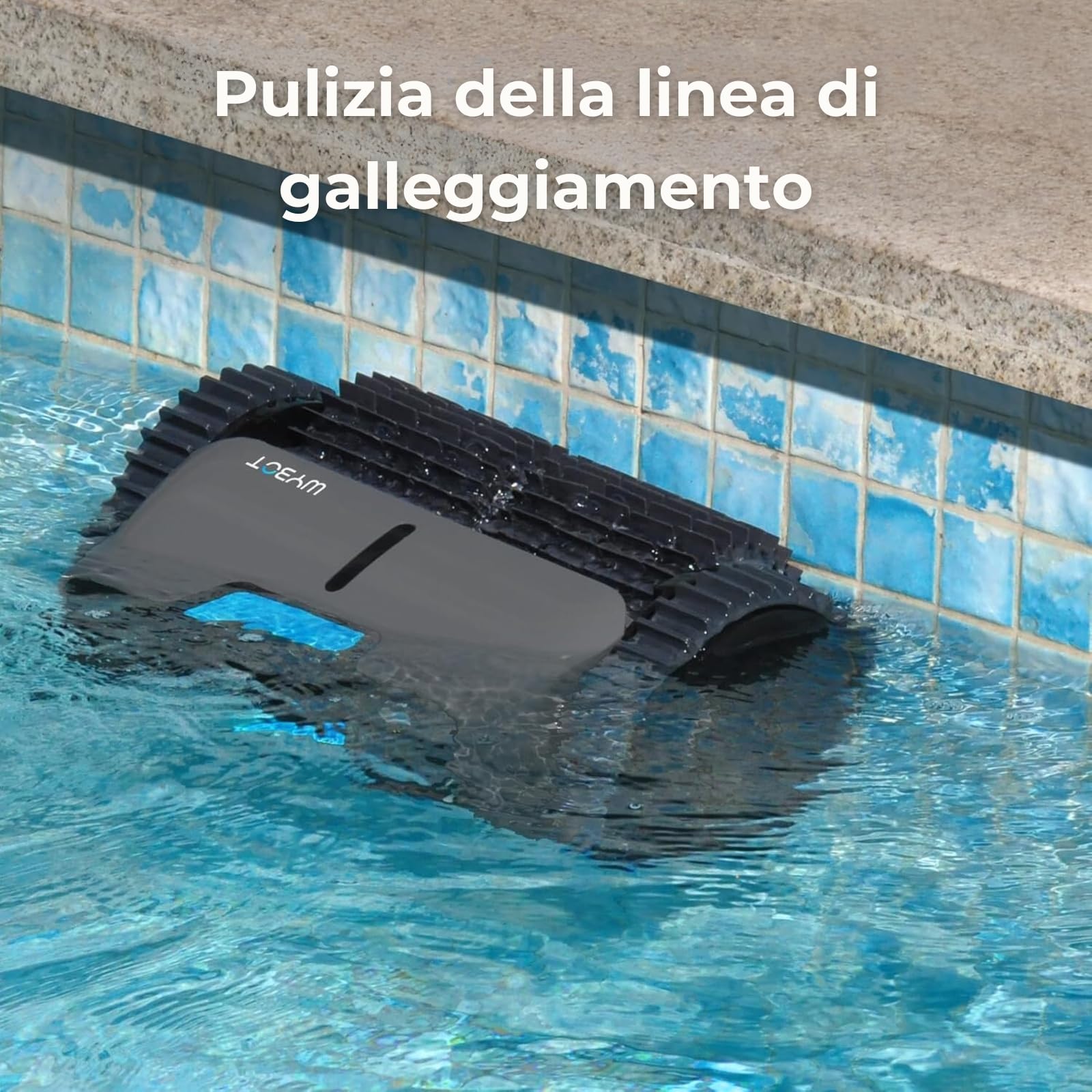 C1 PRO - Robot Pulitore Piscina Senza Fili a Batteria Fino a 150 Minuti, Fondo, Pareti, Linea d'Acqua, Pianificazione Pulizia con App e con Pulsate a Bordo Robot