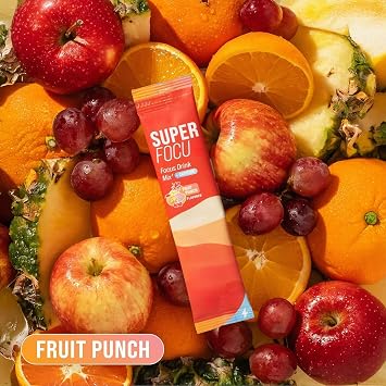 Brain-boosting drink—refreshing and energy-replenishing—fruity flavor