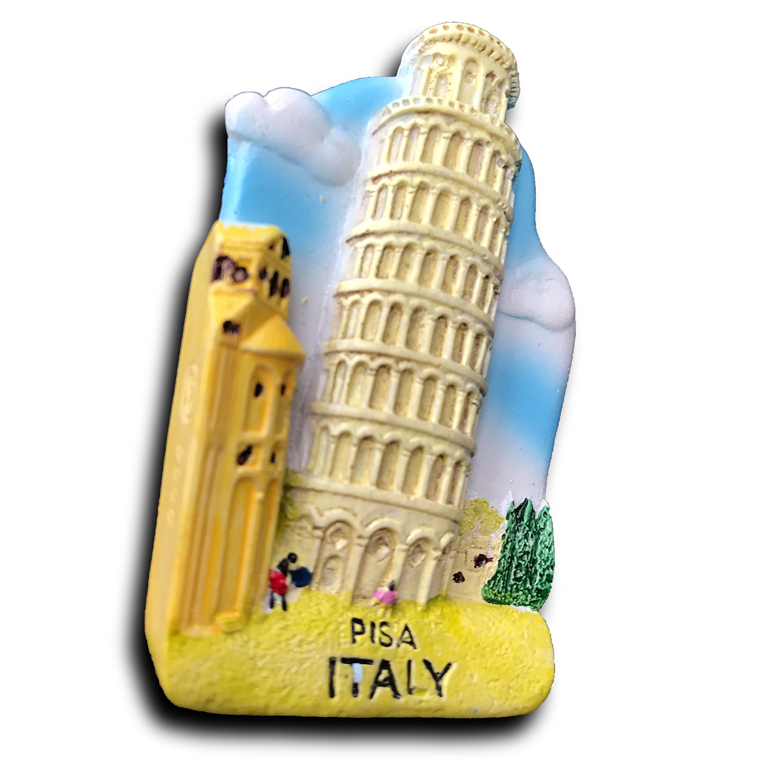 Calamita da frigorifero con Italia Pisa Venezia Roma souvenir da viaggio 3D decorazione per frigorifero adesivo magnetico dipinto a mano collezione artigianale