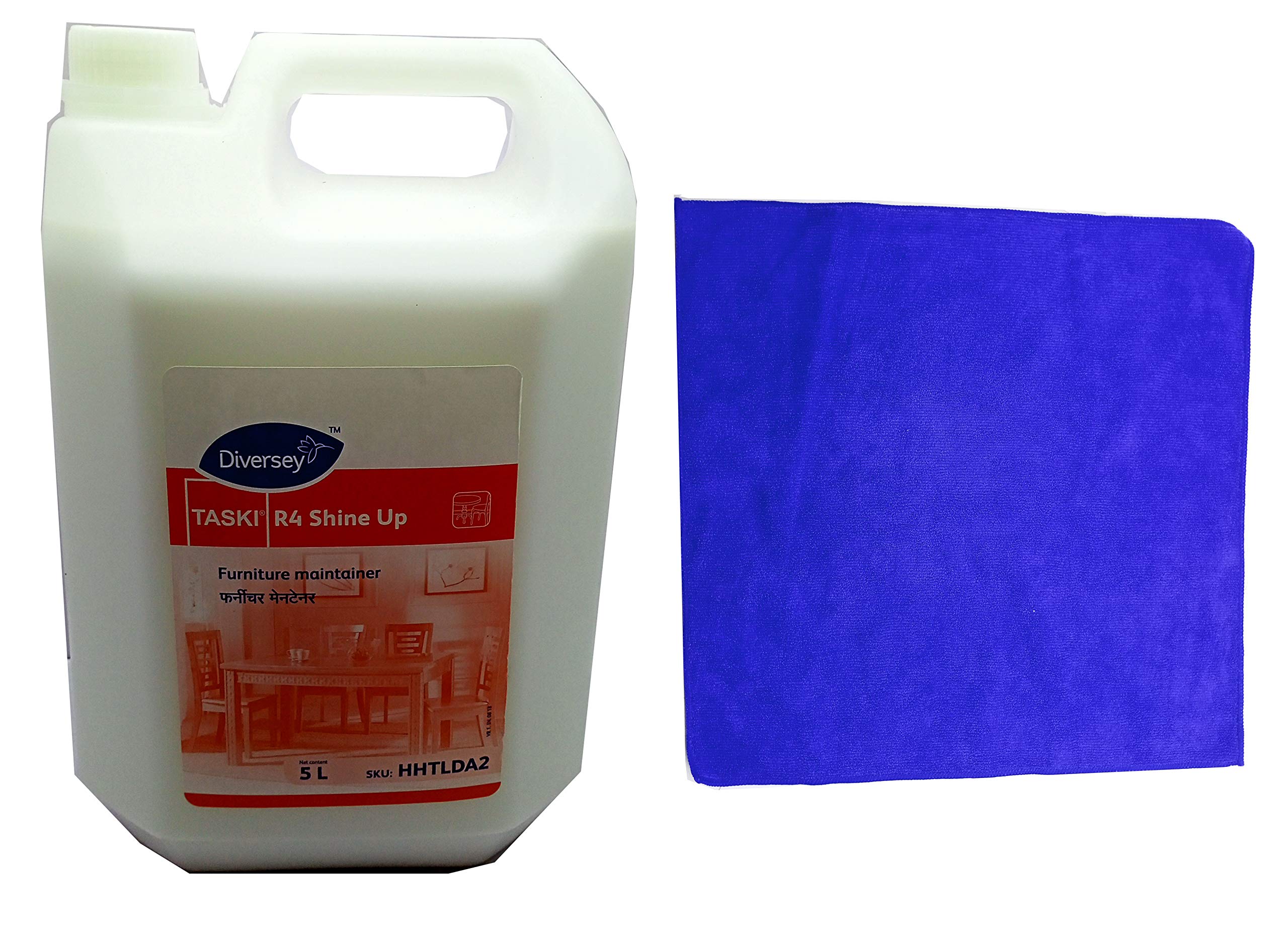 Taski R4 Shine up Furniture Cleaner 5Ltr. With Free Microfiber duster By Featherlady (B08WCK8GCC) Amazon Price History, Amazon Price Tracker